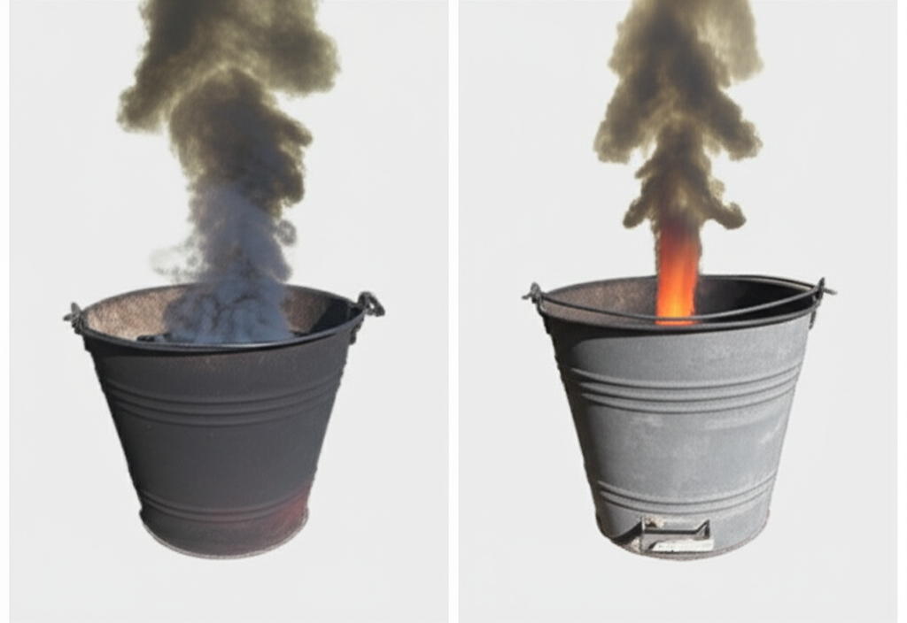 Than không khói có độc không? Giải mã sự thật và cách dùng an toàn! 3 Khói từ than truyền thống và than không khói