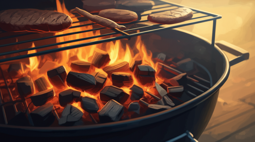 Hình ảnh minh họa than mùn cưa sử dụng cho nướng BBQ và đun nấu